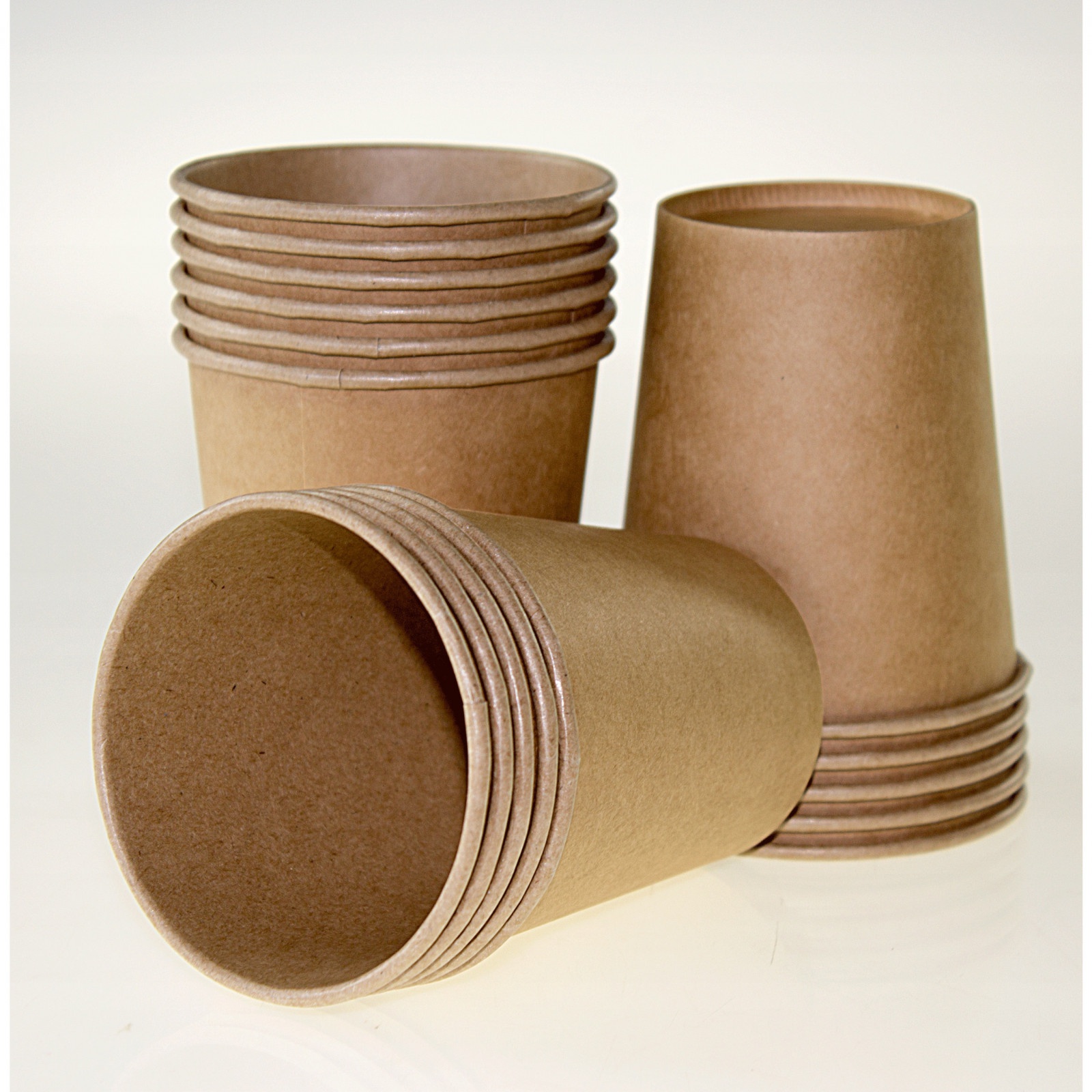 Papieren bekers Eco 250ml bruin 100 stuks 9cm megamix.sk