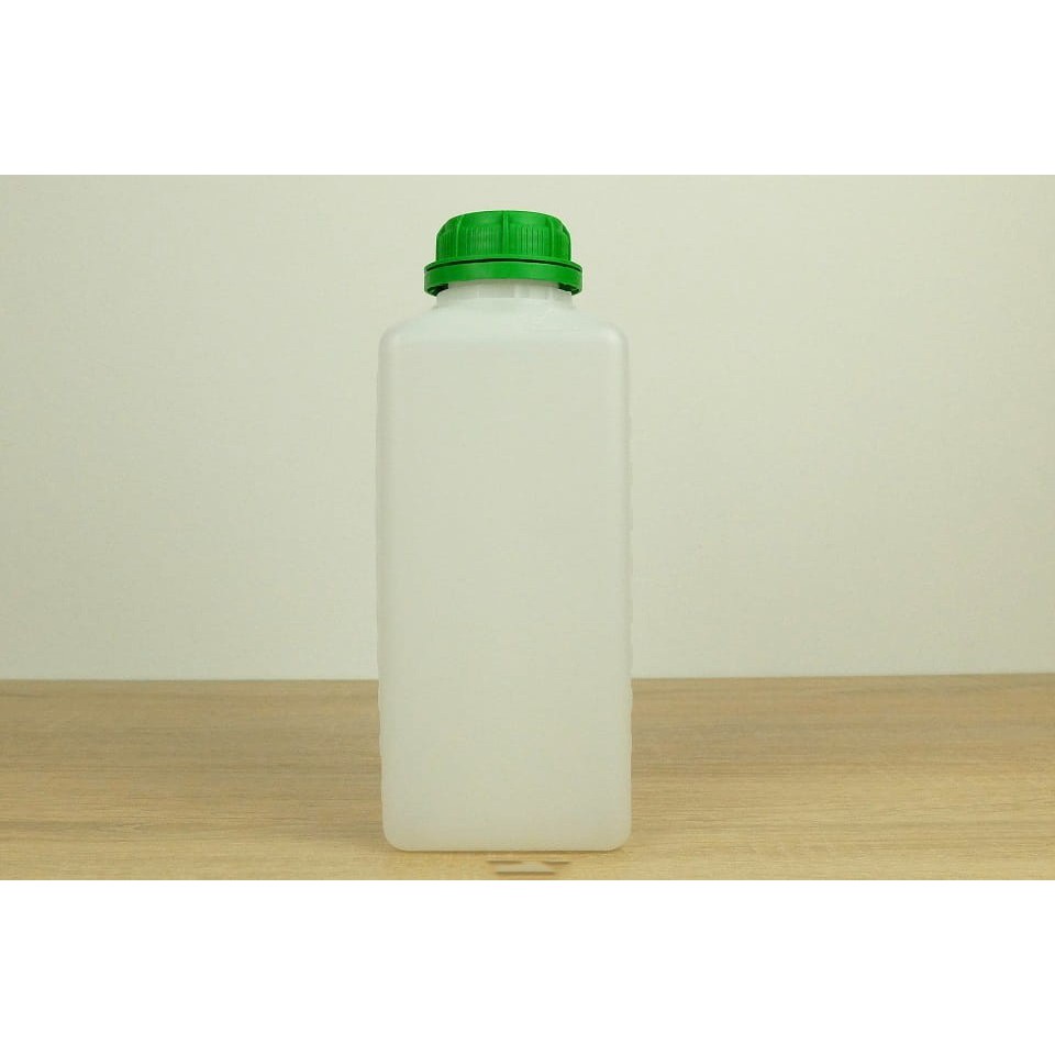 Plastic fles met groene dop 1l 220x90mm megamix.sk