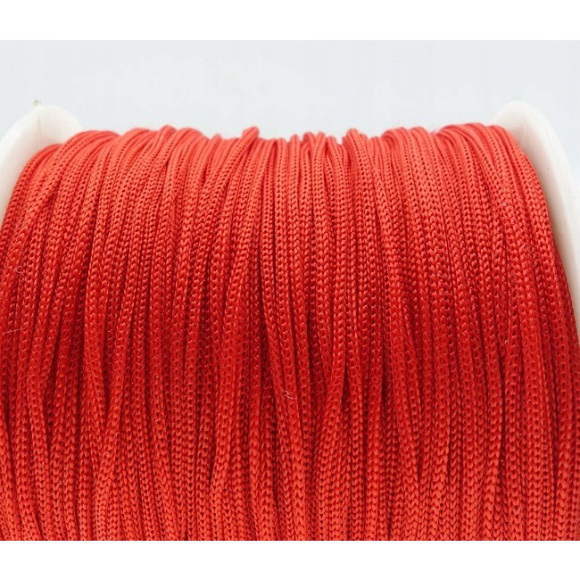 gevlochten koord 40m 0.8mm rood polyester megamix.sk