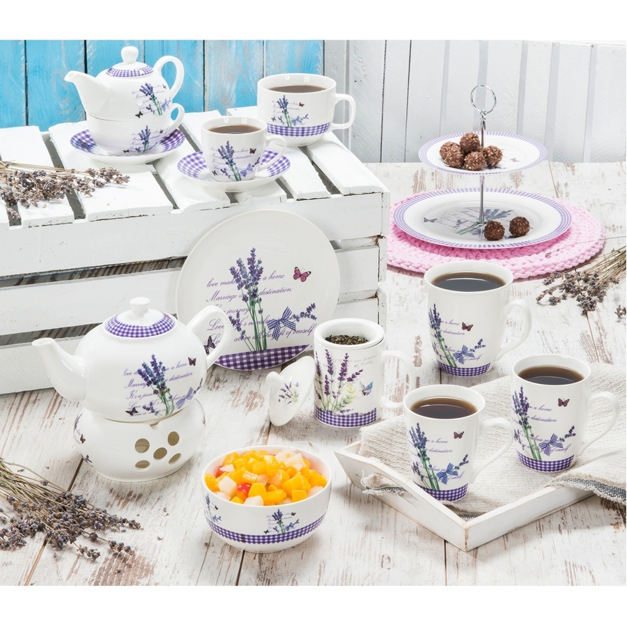 Porseleinen melkkan Lavendel 230 ml
