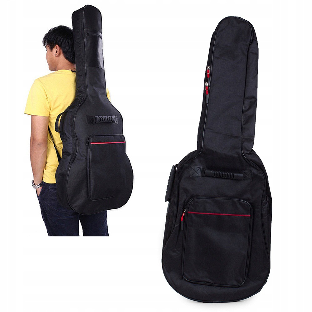 Polyester gitaarhoes 107x42x13cm zwart megamix.sk