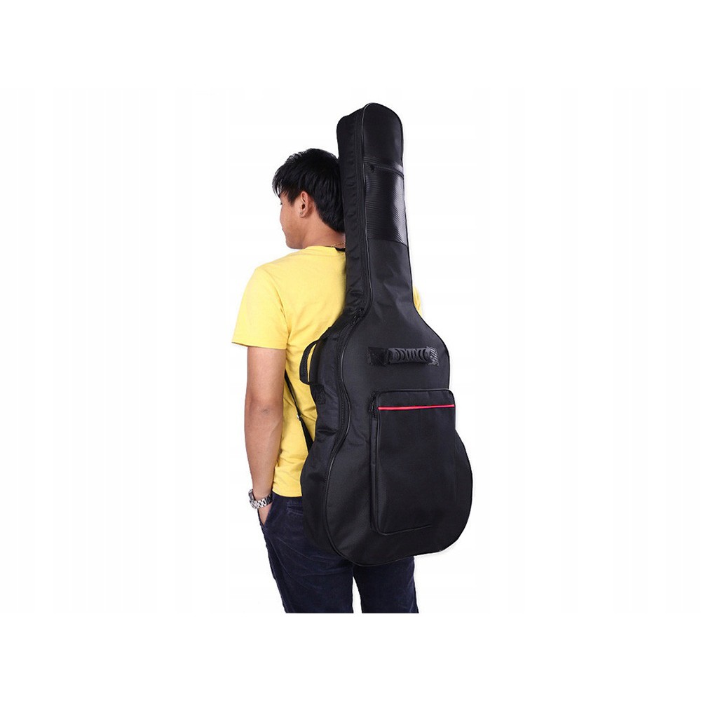 Polyester gitaarhoes 107x42x13cm zwart megamix.sk
