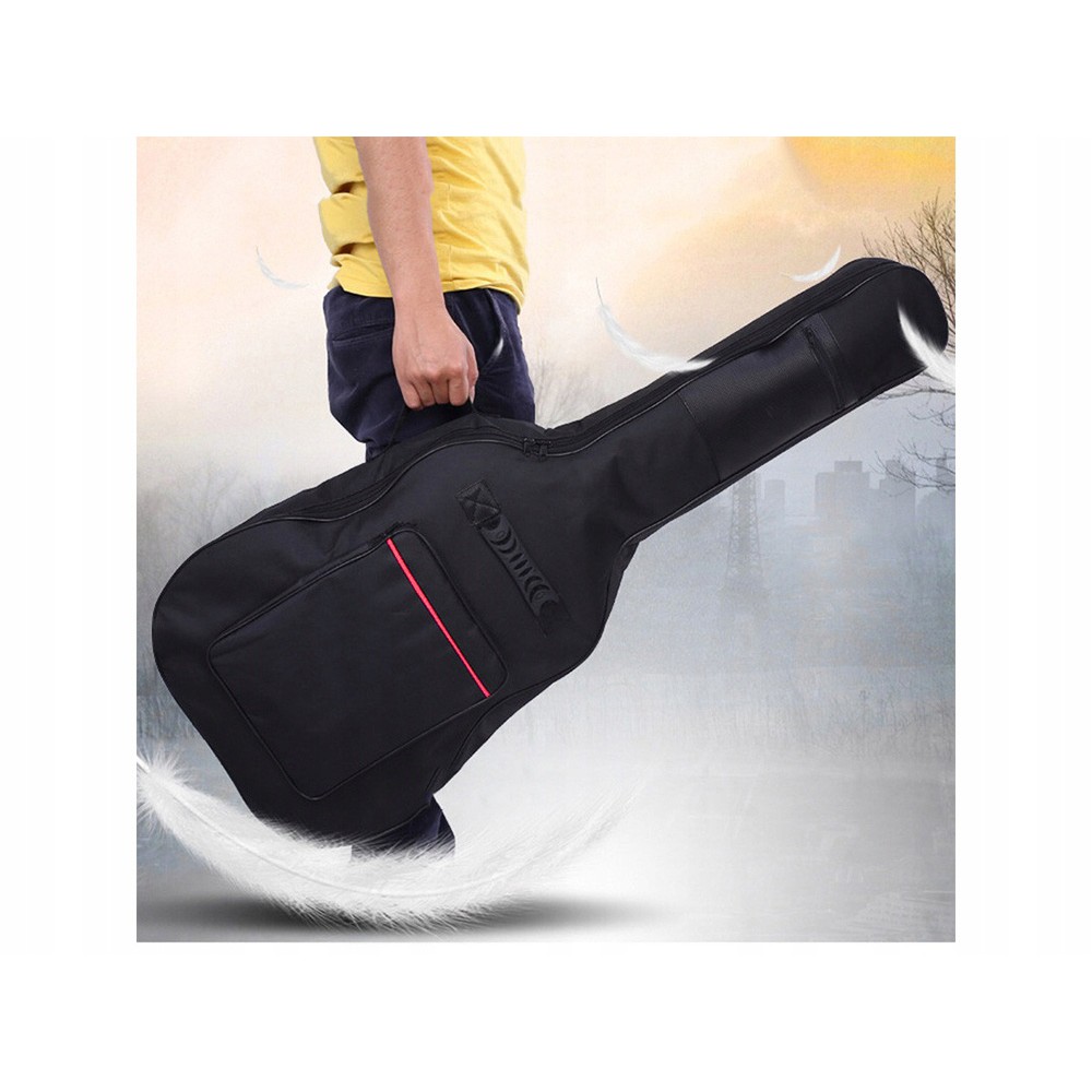 Polyester gitaarhoes 107x42x13cm zwart megamix.sk
