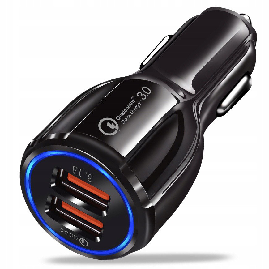 Snelle 3.1A autolader QUALCOMM QC 3.0 megamix.sk