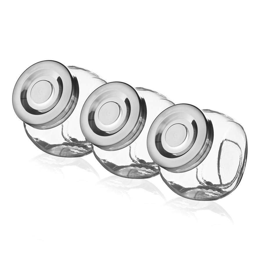 Set van drie glazen potten Tody 190 ml dózy megamix.sk