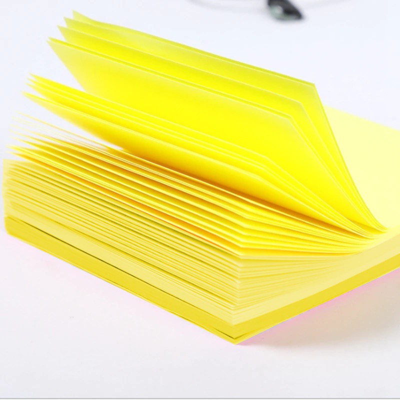 Zelfklevend blok geel papier 100 st 76x76mm megamix.sk