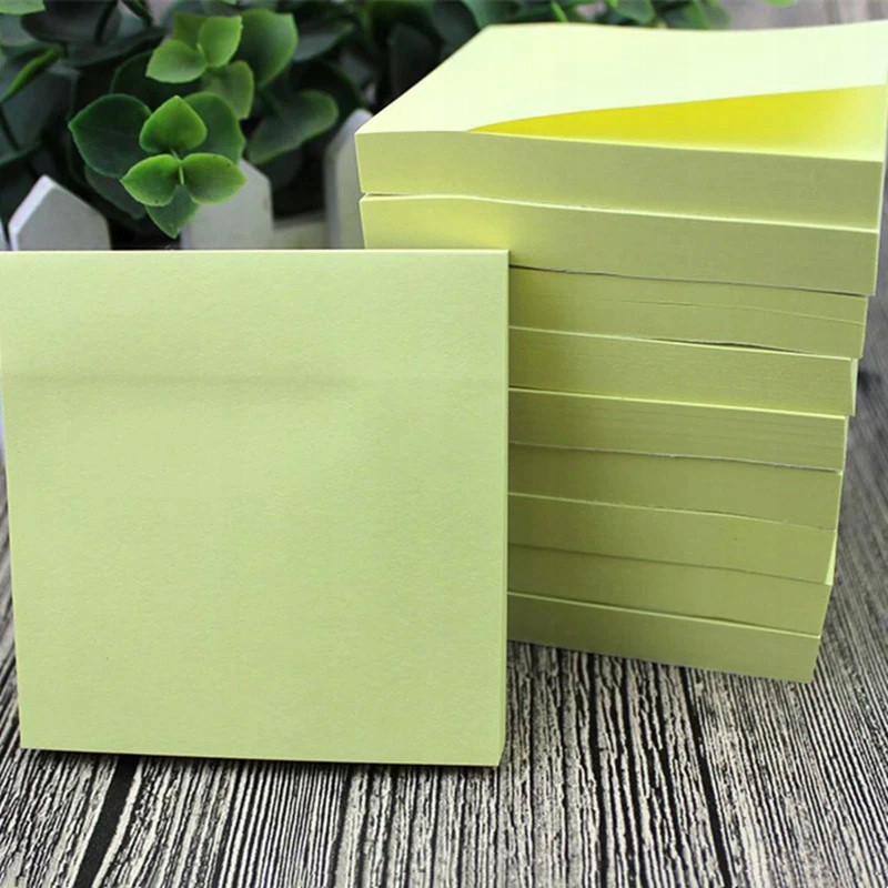 Zelfklevend blok geel papier 100 st 76x76mm megamix.sk