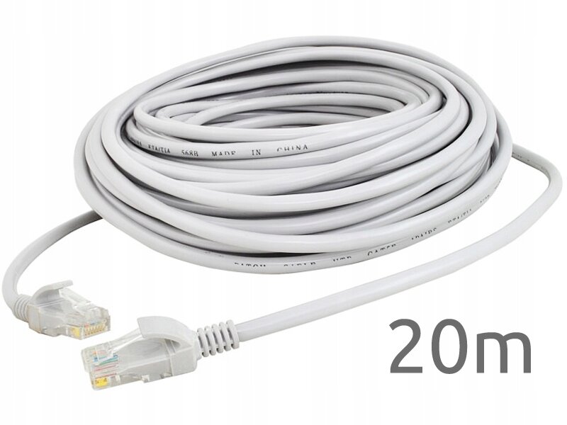 Netwerkkabel LAN Ethernet paar RJ45 20 m goud