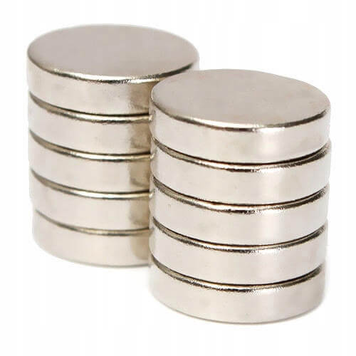 sterke neodymium magneet cilindrisch 10x1mm 10 stuks megamix.sk