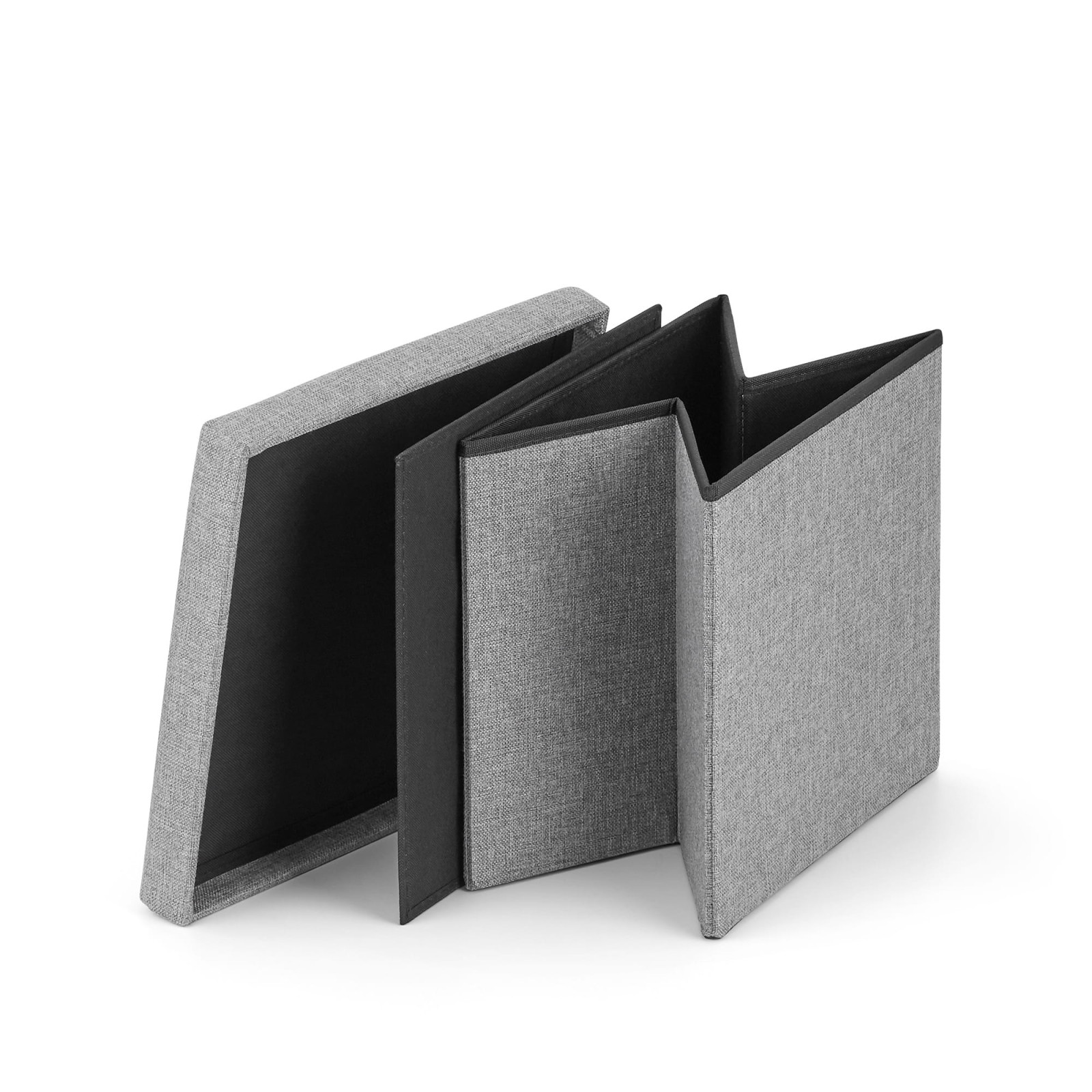 Opvouwbare stoel met opbergruimte L 36x38x38cm grijs megamix.sk