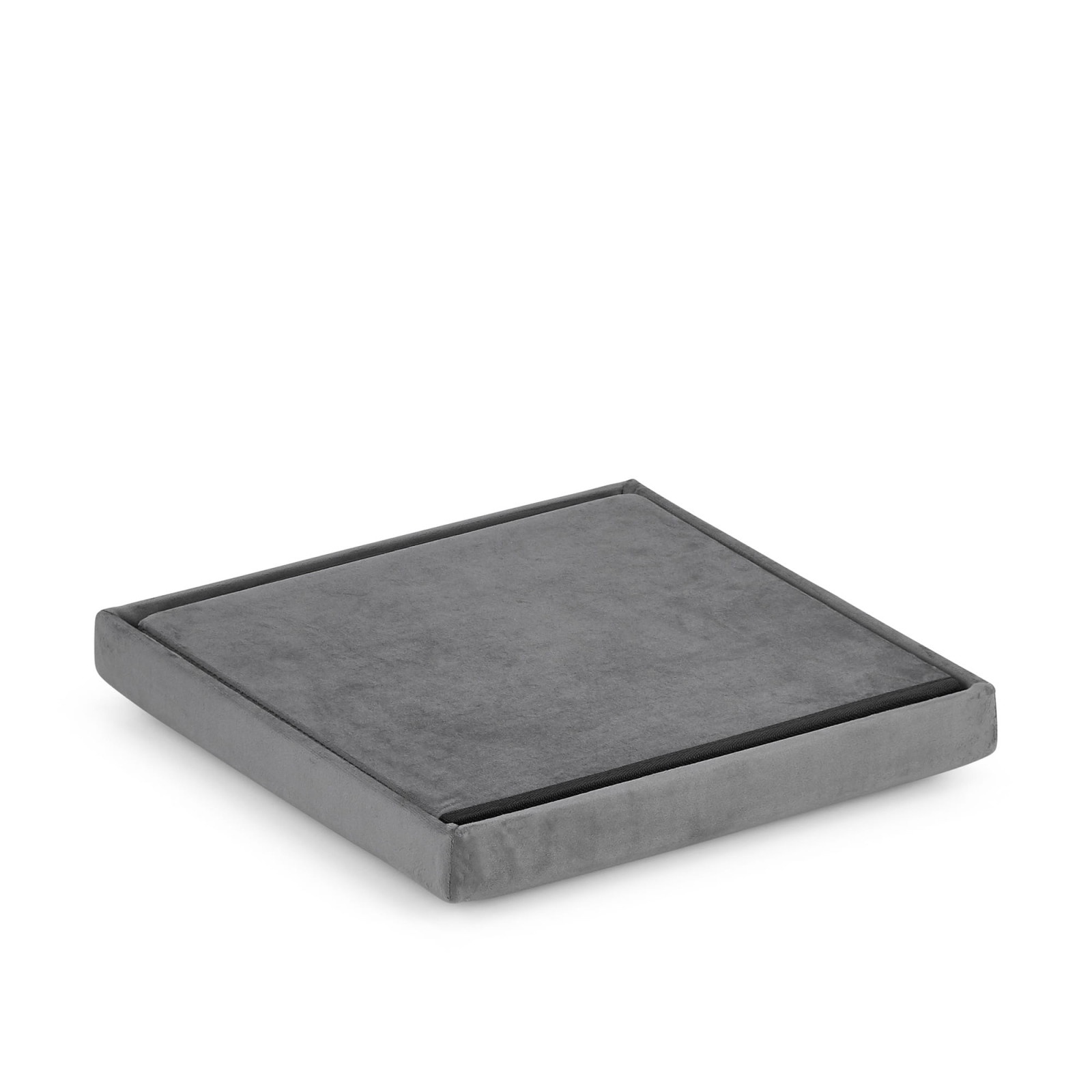 opvouwbare stoel met opbergruimte L 36x38x38cm grijze fluweel megamix.sk
