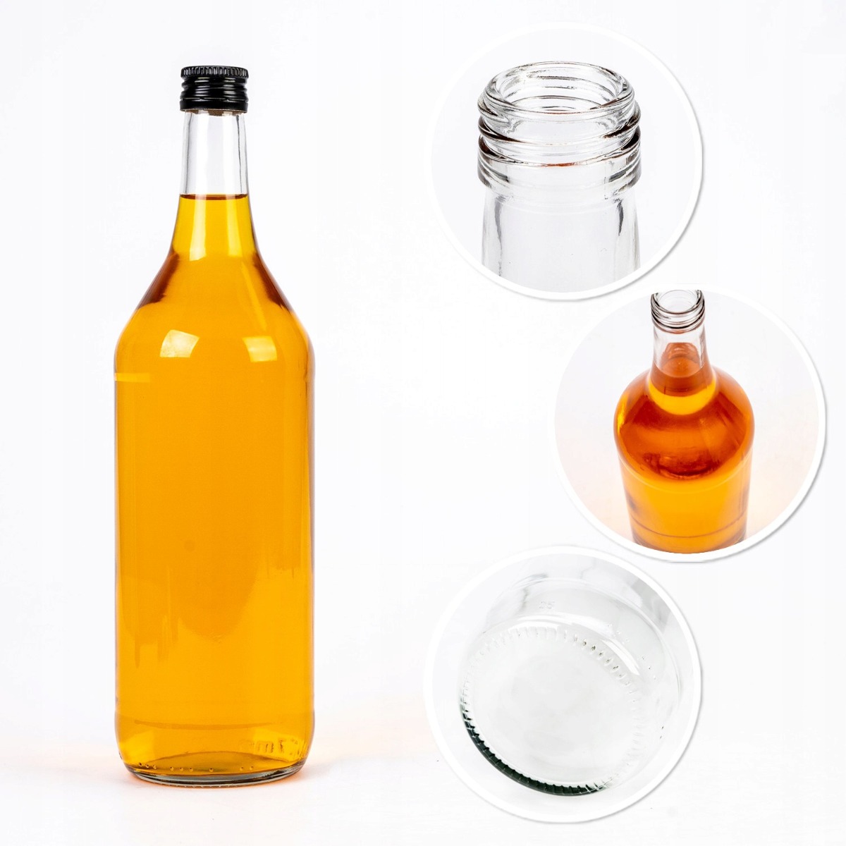 Sklenená fľaša 1000ml 30cm MONOPOL megamix.sk