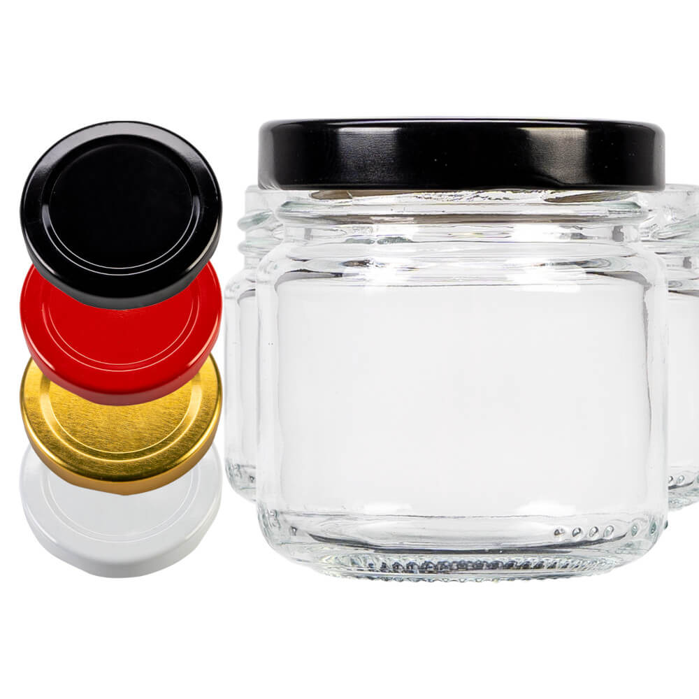 Glazen potje 100ml 5cm met deksel megamix.sk