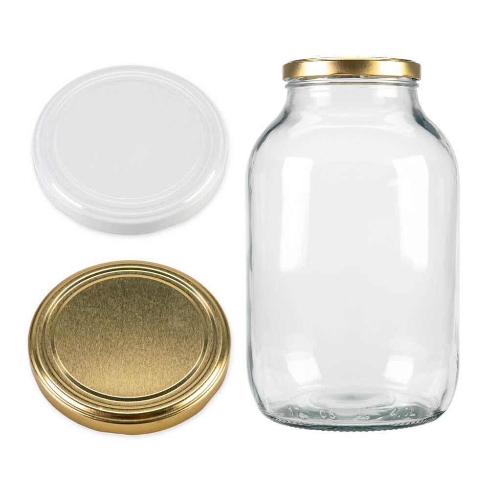 Glazen pot doos 4000ml 26cm met deksel megamix.sk