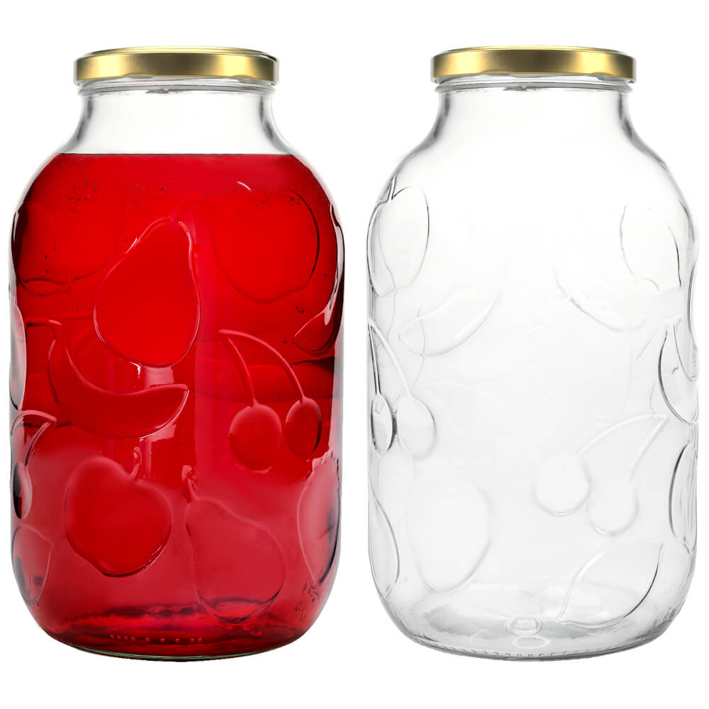 Glazen pot doos 5000ml 17cm met deksel megamix.sk