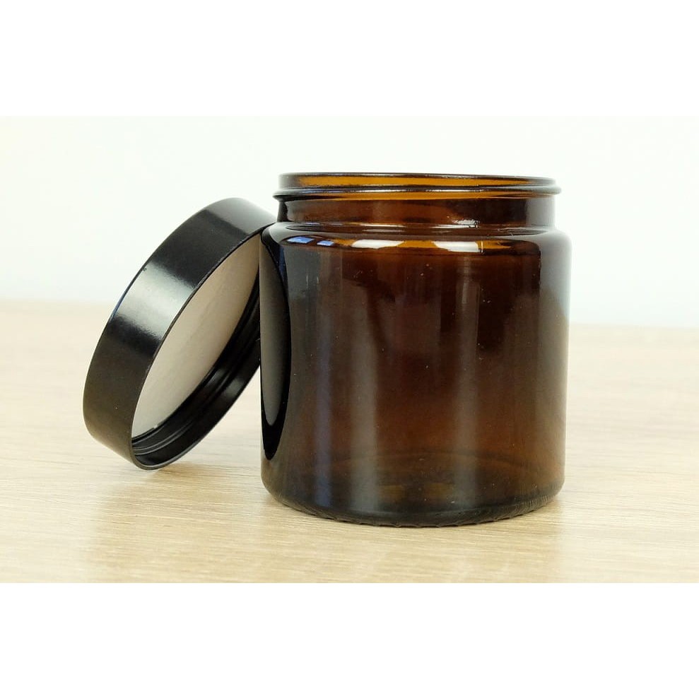 Bruine glazen pot 120 ml 63x62mm megamix.sk