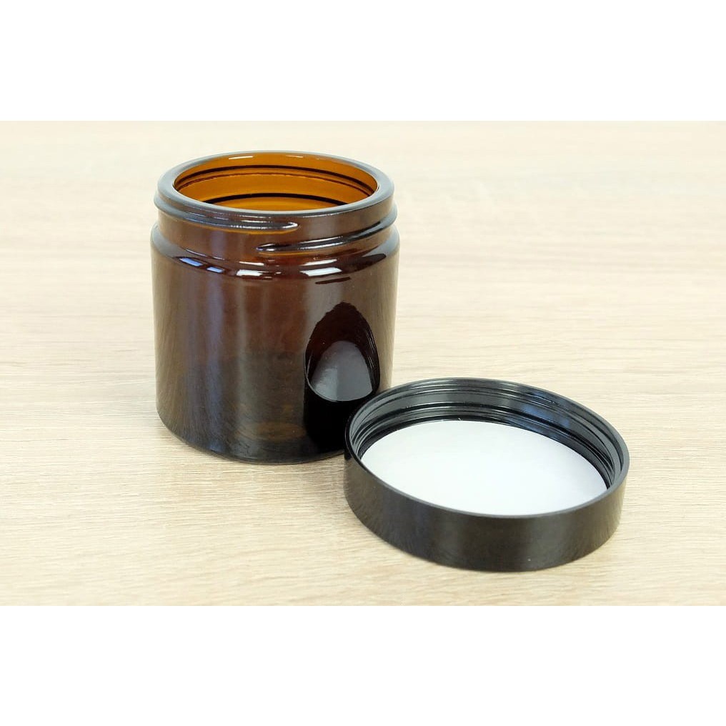 Bruine glazen pot 60 ml 53x52mm megamix.sk