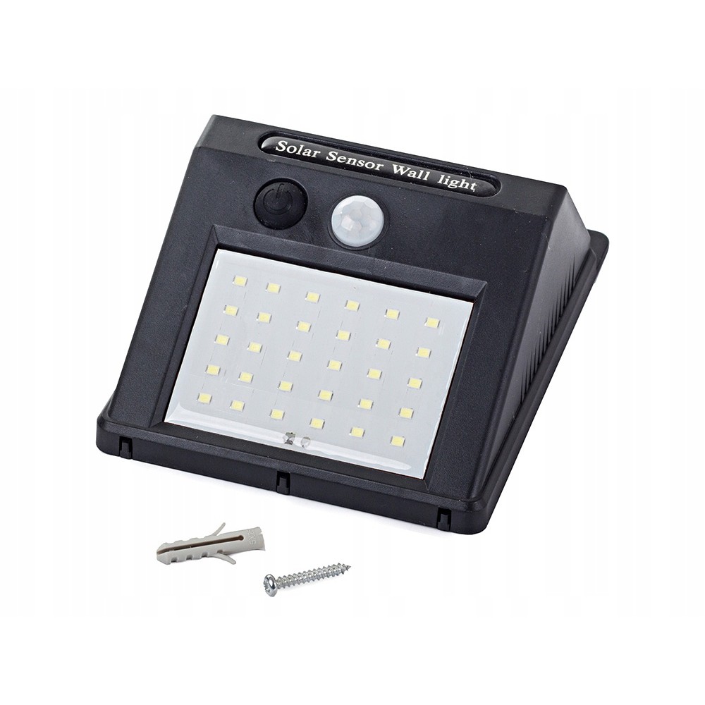 Zonnepaneellamp 30 SMD LED met bewegingssensor 12x9x5cm megamix.sk