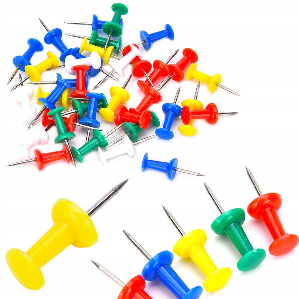 Spelden voor prikborden 50 stuks 2cm kleurrijke megamix.nl