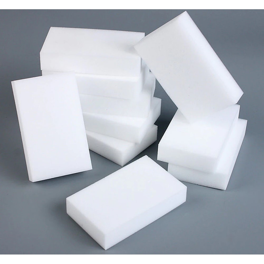 Spons voor het reinigen van vuil 10x6x2cm wit megamix.sk