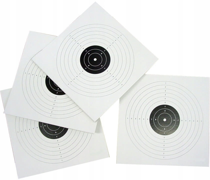 Sportieve schietschijven 50 stuks papieren doelen 14x14cm megamix.sk