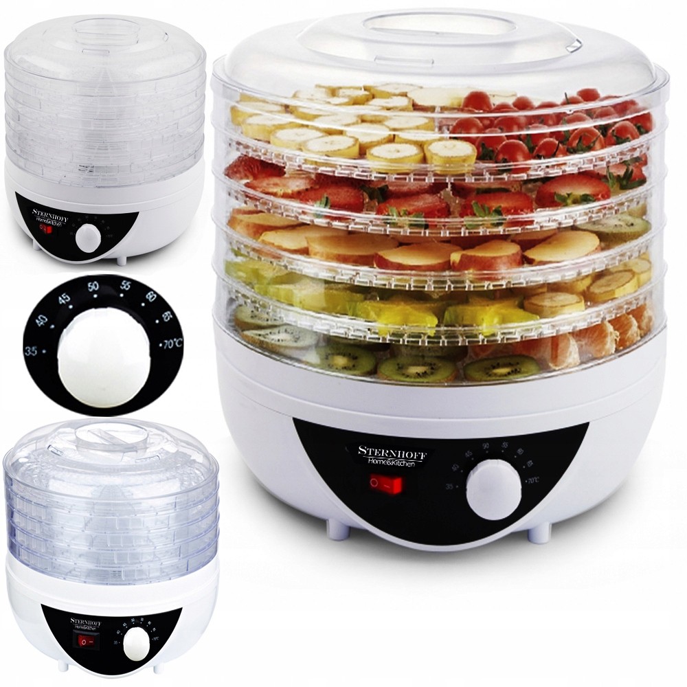 Droger voor paddenstoelen, groenten, fruit XL vermogen 250W megamix