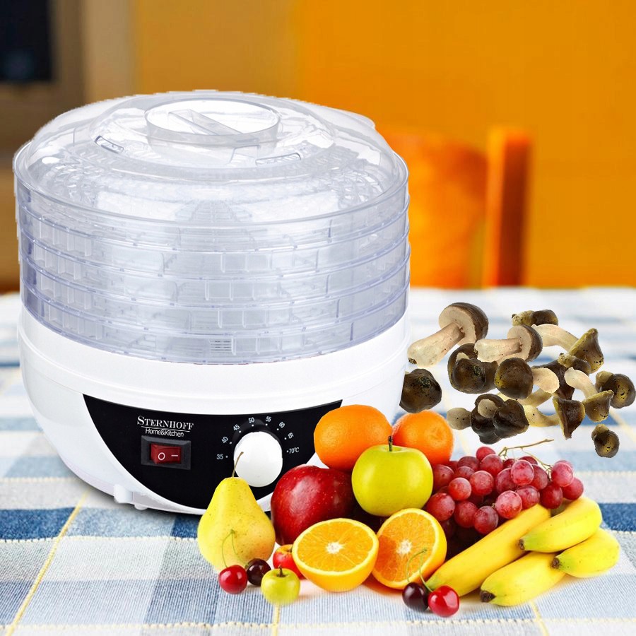 Droger voor paddenstoelen, groenten, fruit XL vermogen 250W megamix