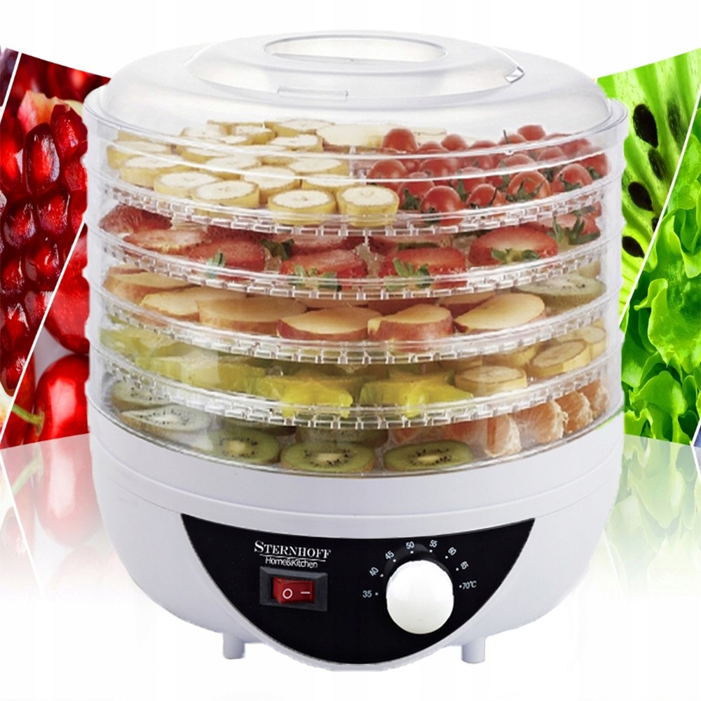 Droger voor paddenstoelen, groenten, fruit XL vermogen 250W megamix