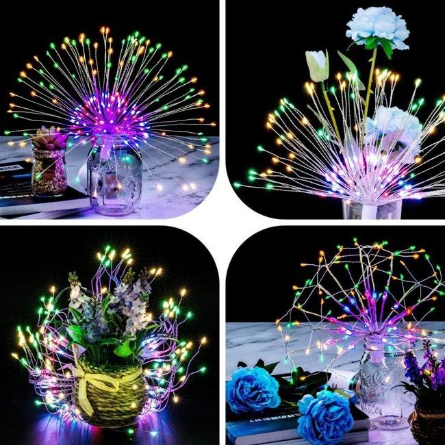 lichtdraad 100 stuks LED ster meerkleurig 8 functies megamix.sk