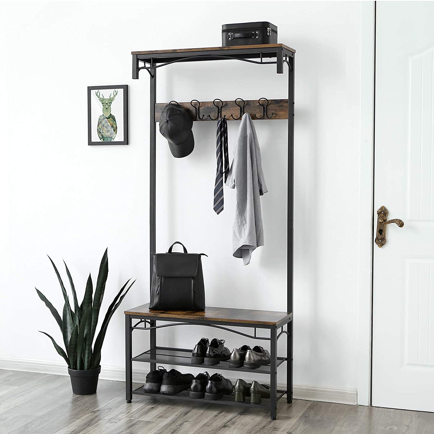 kledinghanger met zitplaats en opbergruimte 80x30x178cm megamix.sk