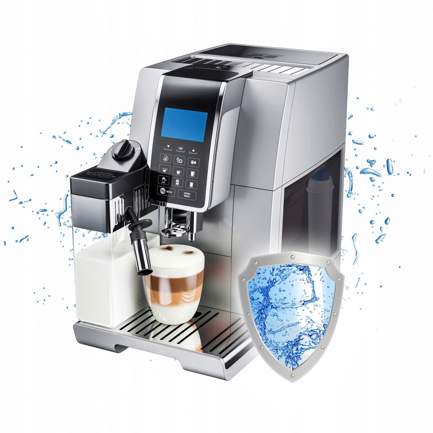 Waterfilter voor koffiemachine DeLonghi SER3017 DLS C002 megamix.nl