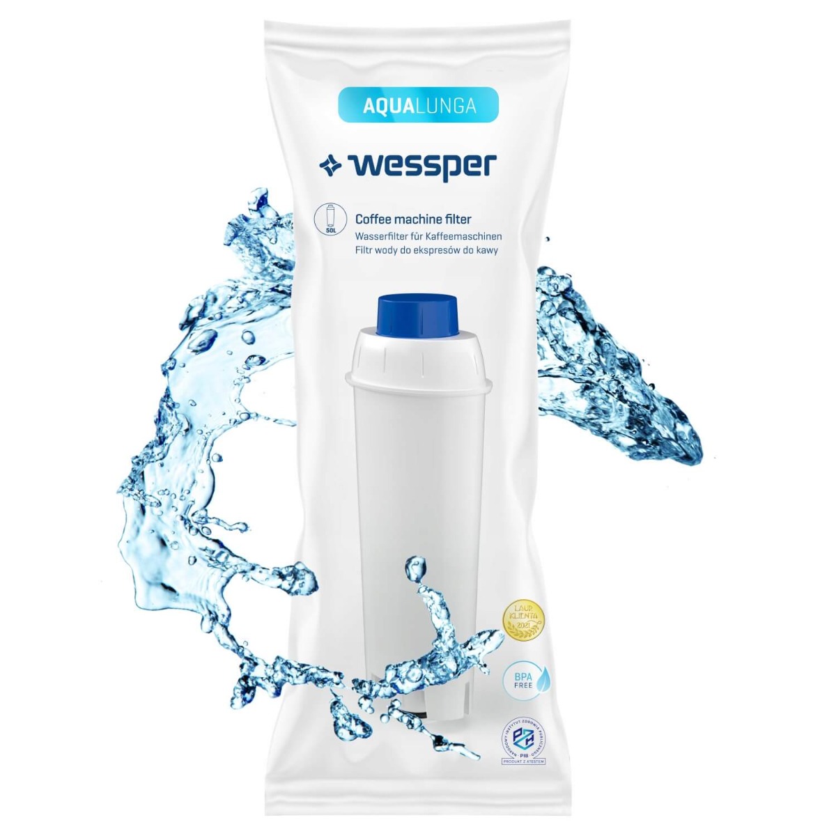 Waterfilter voor koffiemachine DeLonghi SER3017 DLS C002 megamix.nl